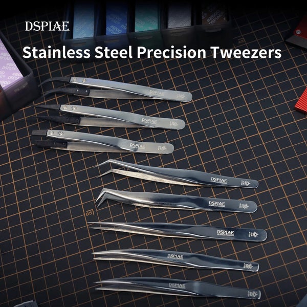 DSPIAE Stainless Steel Precision Tweezers Carousel 2