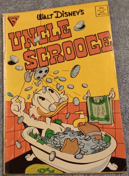 GLADSTONE - WALT DISNEY'S UNCLE SCROOGE - NO.216 1986 Carousel 1