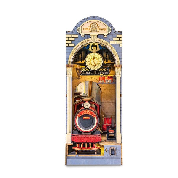 Robotime Rolife Time Travel DIY Book Nook Shelf Insert TGB04 Carousel 1