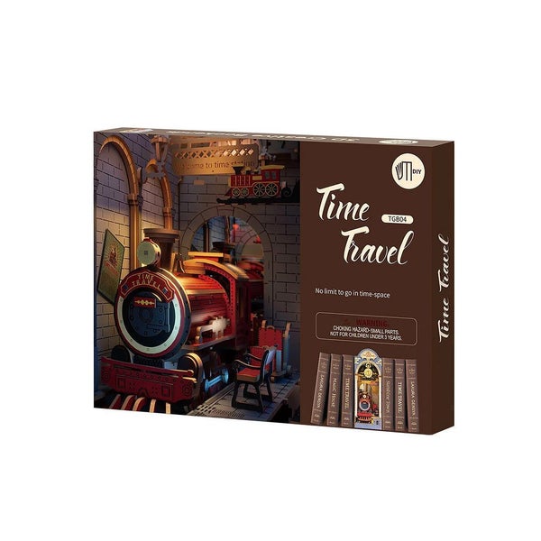 Robotime Rolife Time Travel DIY Book Nook Shelf Insert TGB04 Carousel 7