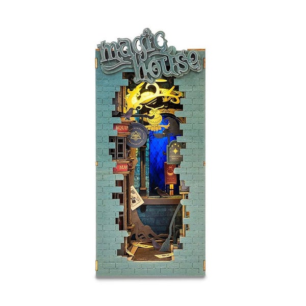 Robotime Rolife Magic House DIY Book Nook Shelf Insert TGB03 Carousel 1