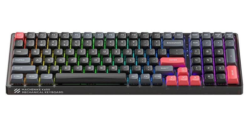 Machenike K600-B100 LITE RGB Wired Hot Swap Mechanical Keyboard 100 Key Brown... Carousel 1