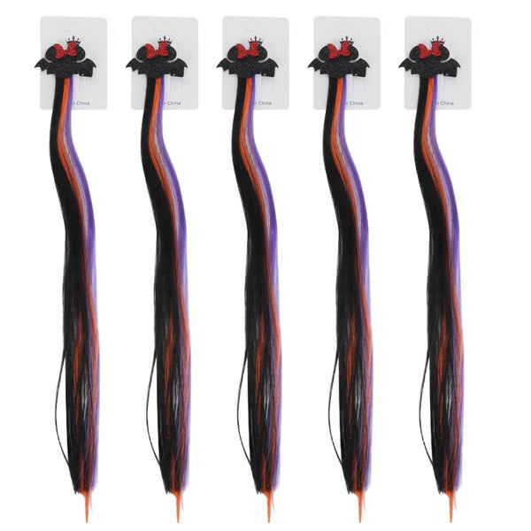 hairpieces 5pcs Colorful Hair Extensions Stylish Decorative Halloween Carousel 8