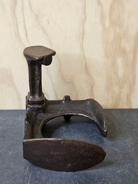 Large & Unusually Shaped Cast Iron Shoe Last. Cleaned & Waxed with Patina +. Carousel 7