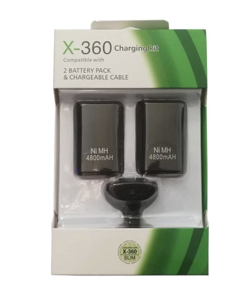 2 X 4800mAh battery for xbox 360 with charging kit BRAND NEW Carousel 1