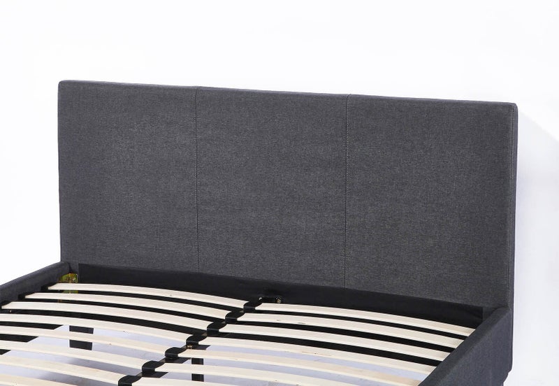 Comins Bed Frame Dark Grey Queen62930696187651111