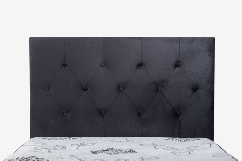 Fenland Headboard Black Velvet King Single Size62931724868993111