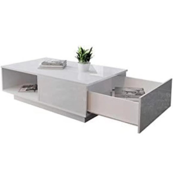 'Romote' White Gloss Coffee table with RGB LED Lighting62863860944513111