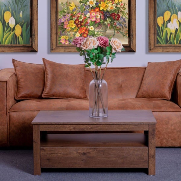 'Sintra' Walnut Coffee Table with Two Drawers62863861006210118