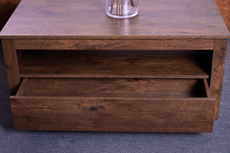 'Sintra' Walnut Coffee Table with Two Drawers62863861006210112