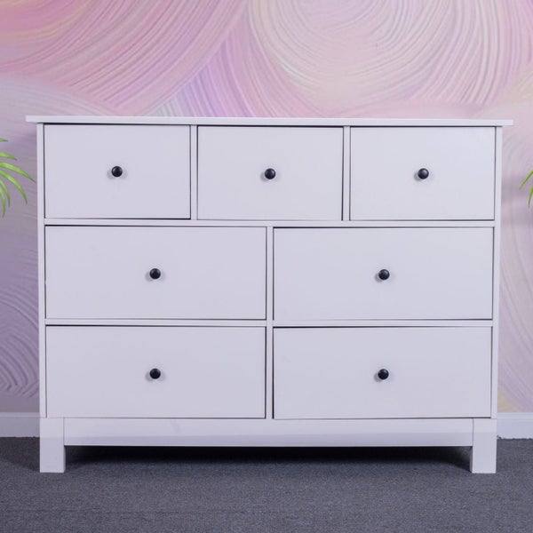 'Pamela' Chest of 7 White Drawers62863231079427114