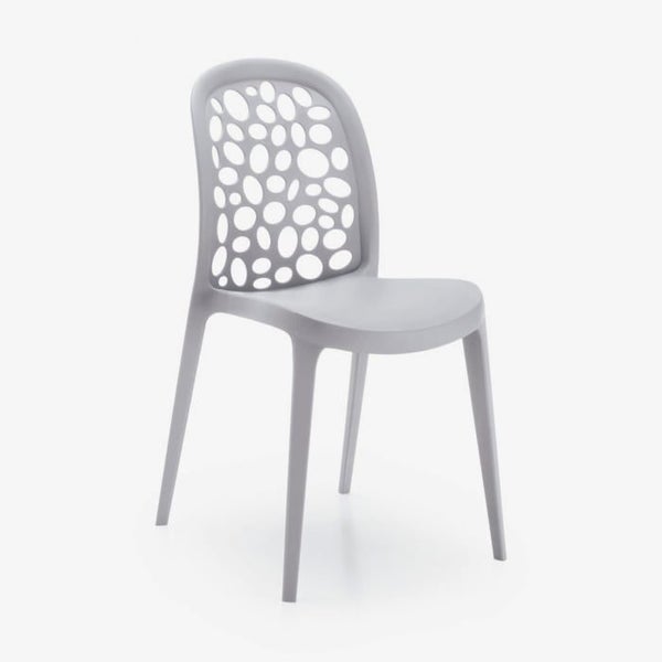 Tatiana Stackable Plastic Chair (Grey)62863860987523115