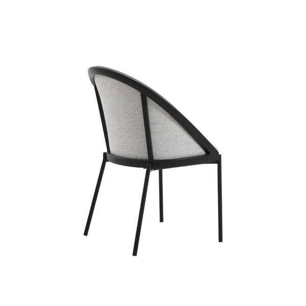 Chic Grey Fabric Dining Chair62863860610178112