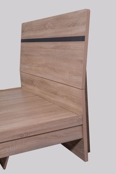 'Byron' Light Oak Bed frame with Storage Super King62932730782465111