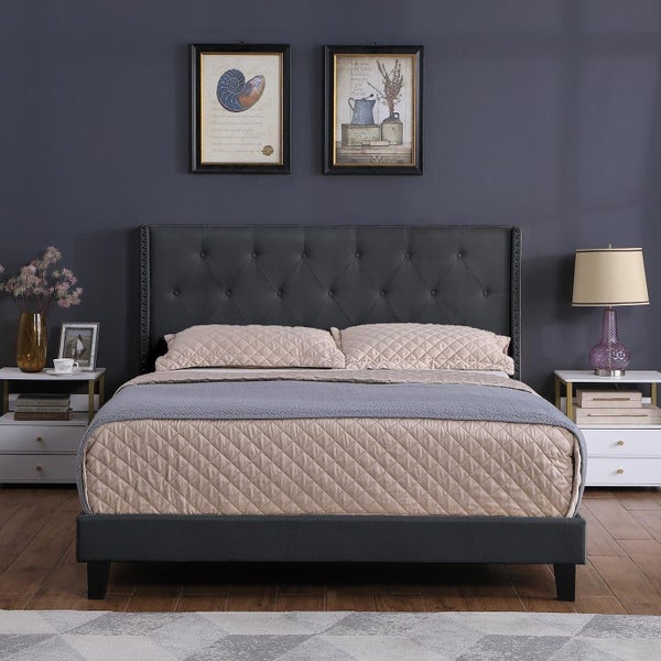Cullwick Bed Frame Dark Grey Double62863861000322118