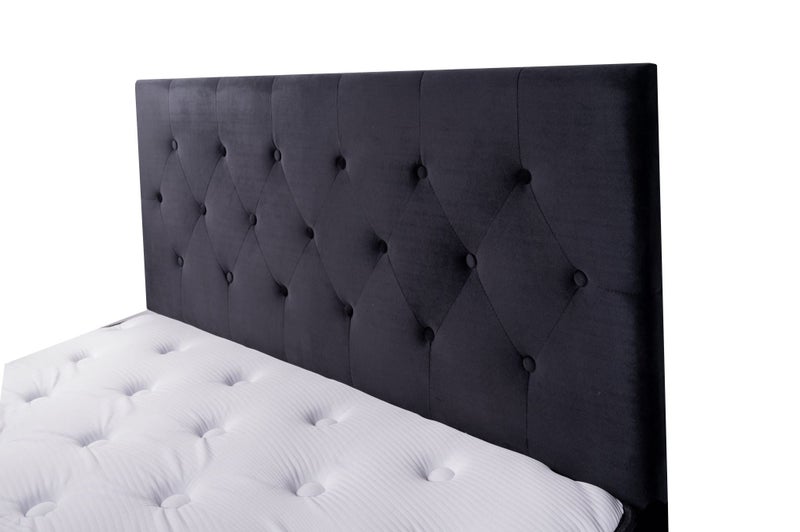 Fenland Headboard Black Velvet Super King629317160947211124