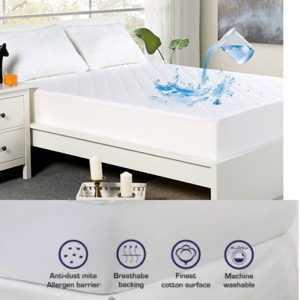 Lux Shield Cotton Waterproof Mattress Protector Queen size Carousel 1