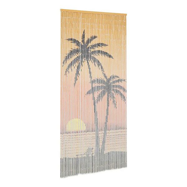 Insect Door Curtain Bamboo 90X200 Cm Palm Tree Print Carousel 2