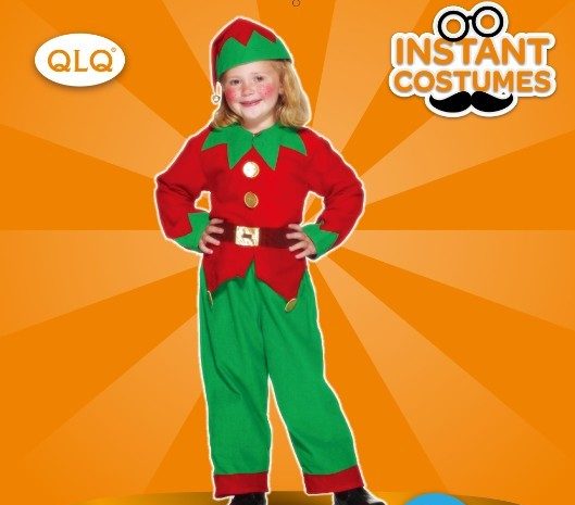 Elf Costume for Children - Elves, Santas Helpers - Suit age 6-9 - Unisex Carousel 1