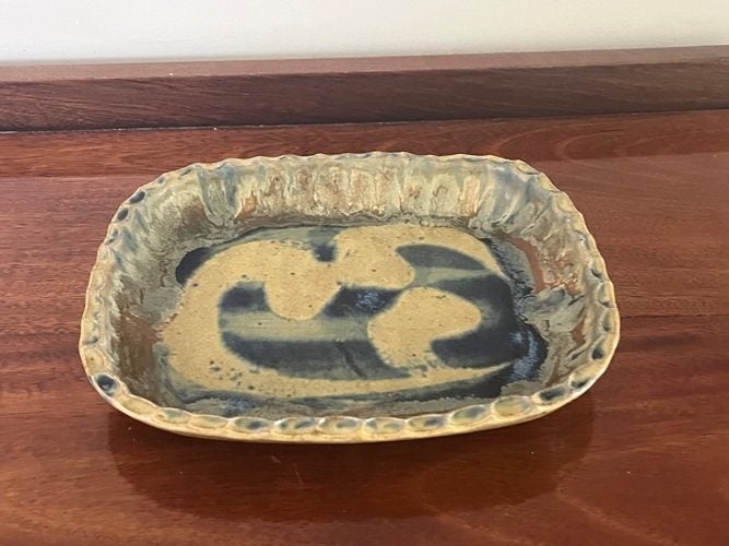 Vintage Van Der Sluis Studio Pottery Dish Carousel 1