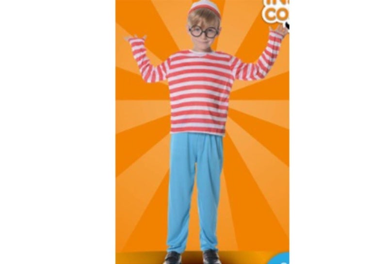 Wheres Wally Costume - BOYS Where's Wally? Top, Hat, Glasses + TROUSERS Carousel 1