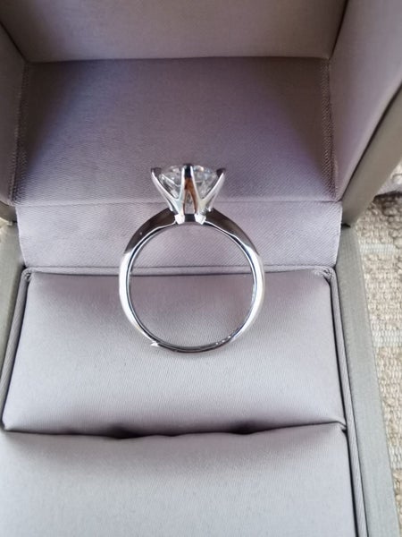 Sale: 5ct Moissanite Engagement Ring Diamond S925 Silver 18K White Gold Plated63003355651458111