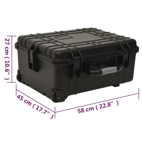 Wheeled Flight Case Black 58X45x27 Cm Pp Percussion Accessories Vida XL Carousel 2