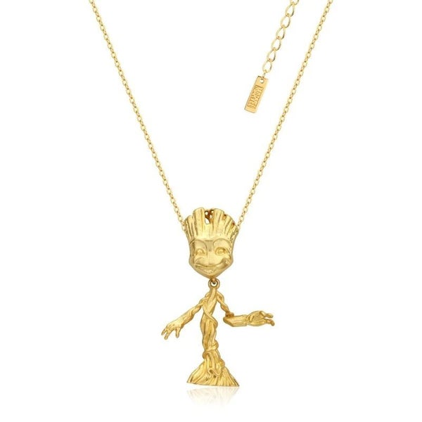 Marvel Couture Kingdom - Guardians Of The Galaxy Baby Groot Necklace Yellow Gold Carousel 1