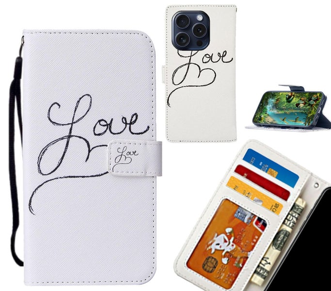 iPhone 16 Pro Max case leather wallet case printed ID Carousel 1