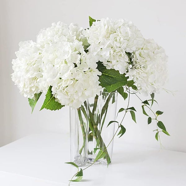 3PCS 22 inch Lifelike Artificial Hydrangea Large Real Touch Flowers Artificia... Carousel 2
