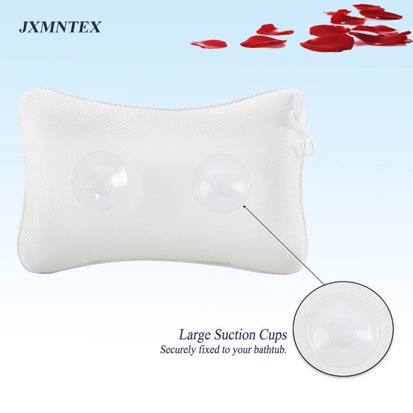Bath Pillow for Tub, Non Slip, Breathable Soft, Comfortable Head Neck Support, M Carousel 1