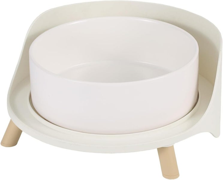 Cat Food Water Bowl Set - Raised Cat Bowls with Non Slip Stand - Elevated Pup... Carousel 1