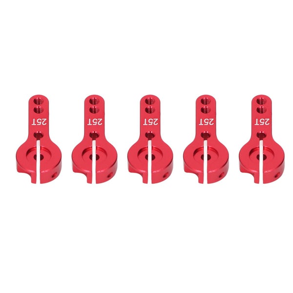 rc servo horns 5Pcs Aluminum Servo Horns 25T M3 Threads Metal Steering Arm 35mm Carousel 1