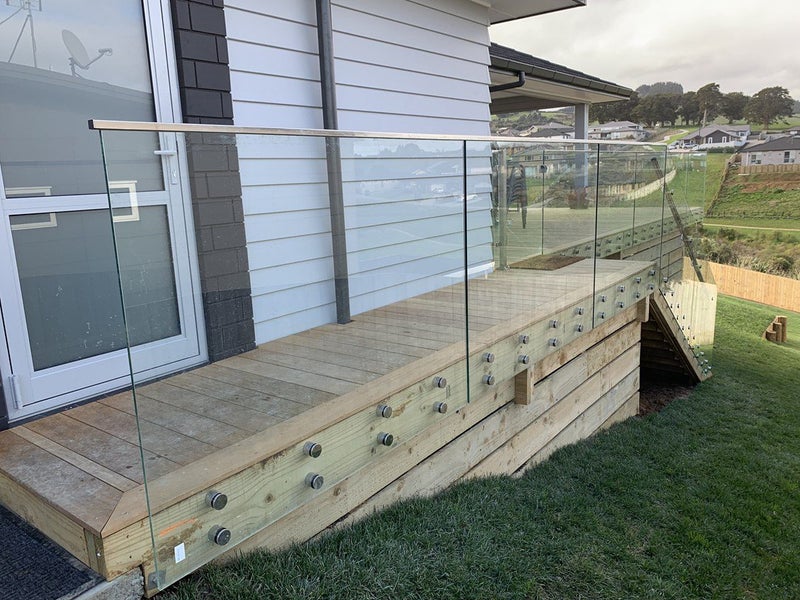 316 Stainless Steel Glass Balustrade Capping Rail, 25mm x 21mm, 5.8m long Carousel 1