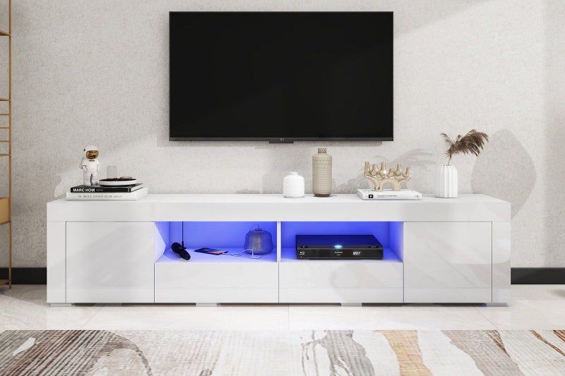 Nikki Brand New Smart TV Unit White Carousel 2