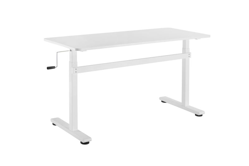 Ergomax Manual Sit Stand Computer Desk White62863244097281112
