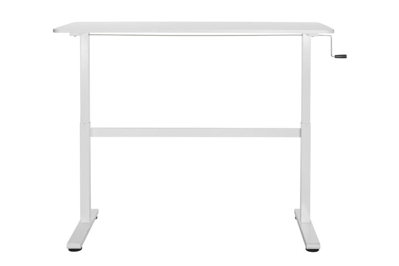 Ergomax Manual Sit Stand Computer Desk White62863244097281113