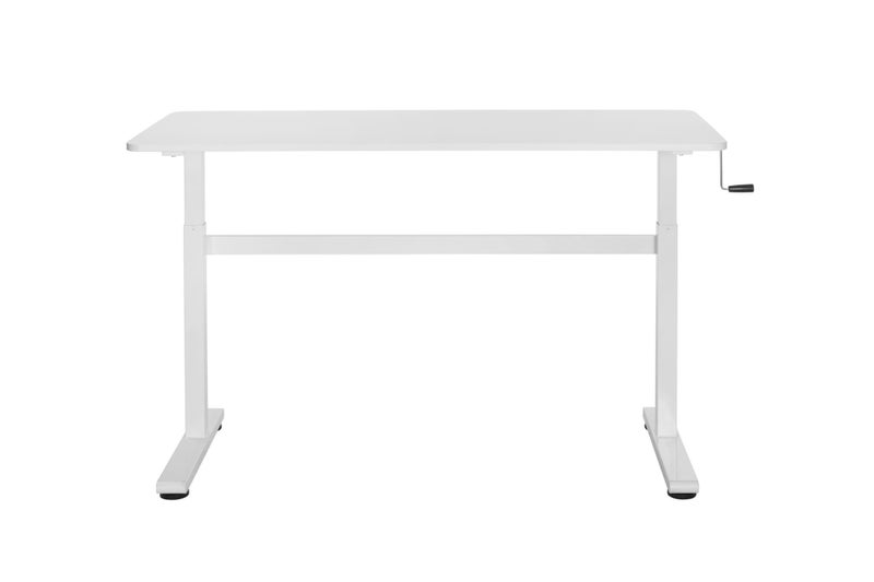 Ergomax Manual Sit Stand Computer Desk White62863244097281114