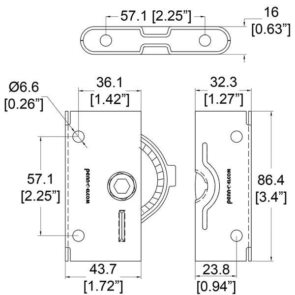 Penn Elcom - 9284M - Panel Lock - Male. Carousel 2