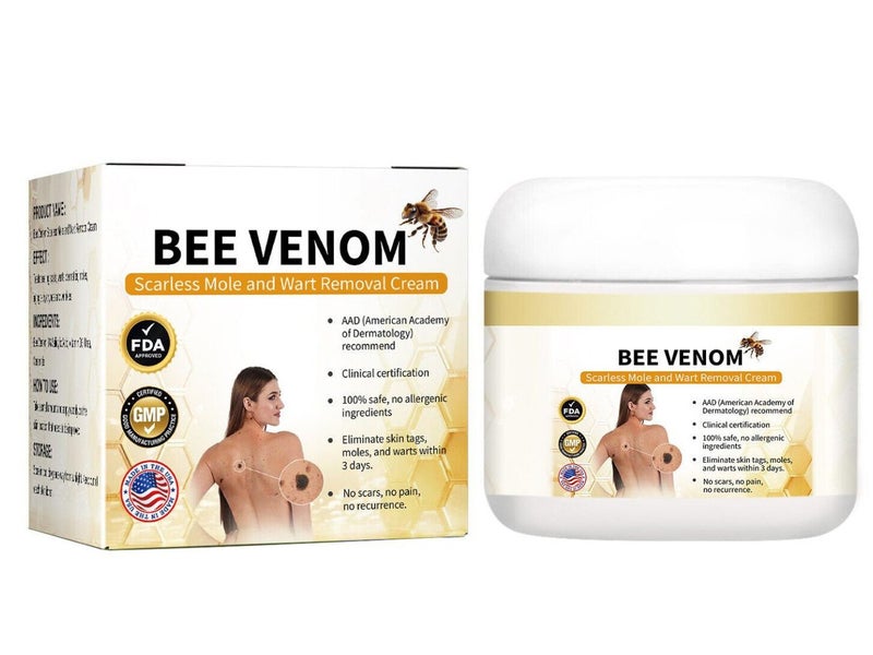 1pcs 30ml Bee Venom Treatment Cream, Tag Recede, Bee Venom Cream, for All Skin Carousel 1