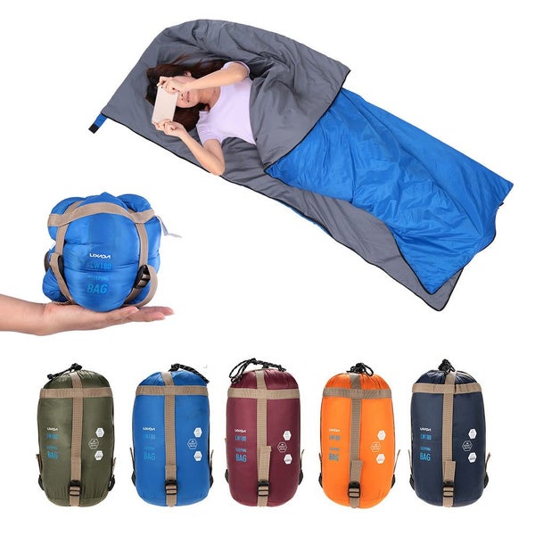 LIXADA Outdoor Envelope 190*75cm Camping Hiking Fleabag 680g Ultra-light Port... Carousel 2