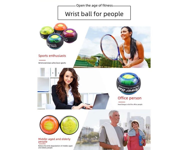 Gyroscope Force Wrist Power Ball LED New Carousel 2