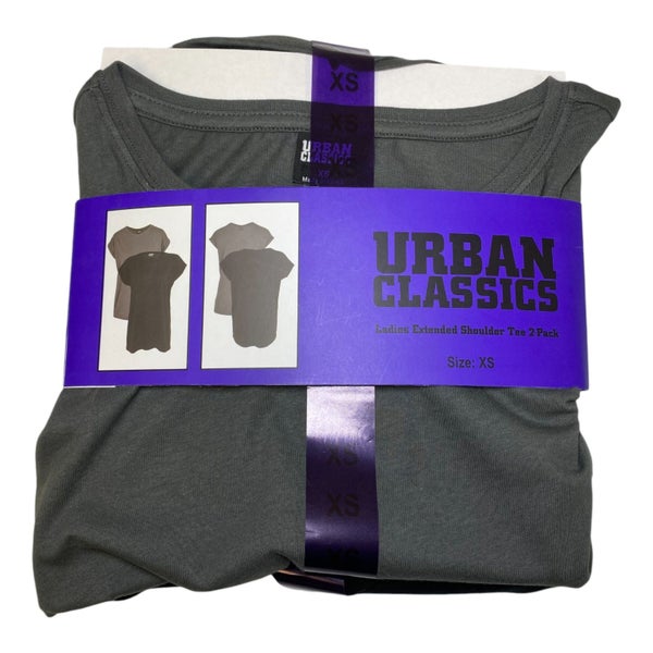 Urban Classics 2x Ladies Extended Shoulder Tee SIZE - Extra Small Carousel 2