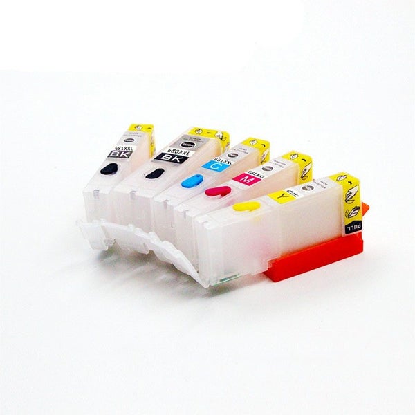 Refillable Ink Cartridges 4 Canon PGI-680XXL CLI-681XXL w/ Auto Reset Chips Carousel 1