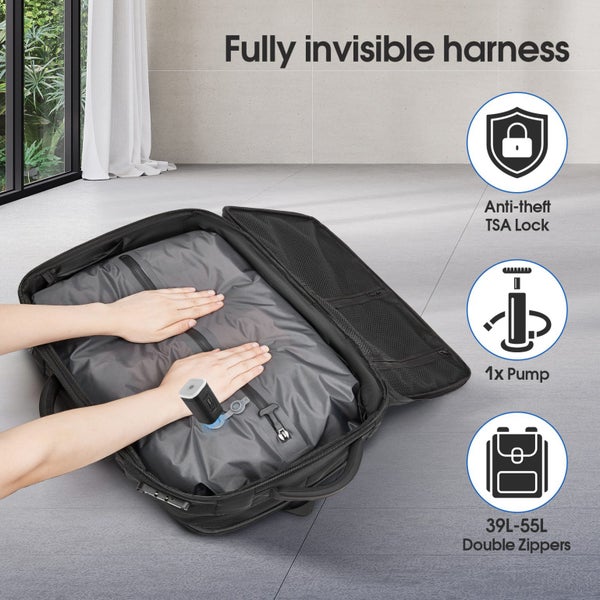 Travel Backpack Vacuum Compression Shoulder Bag Carousel 1