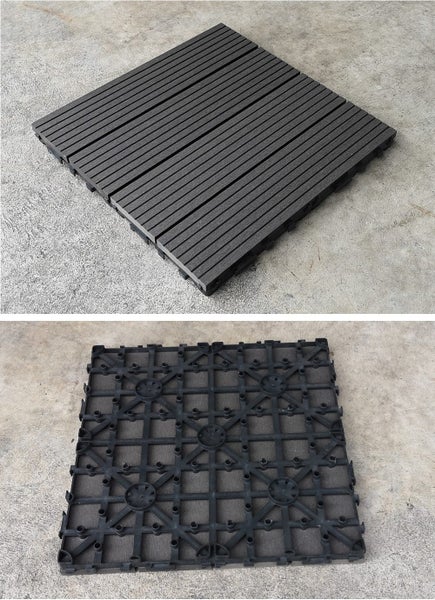 Composite Tile DIY WPC tiles DIY Decking Flooring Wood Plastic ($59/10 tiles) Carousel 2