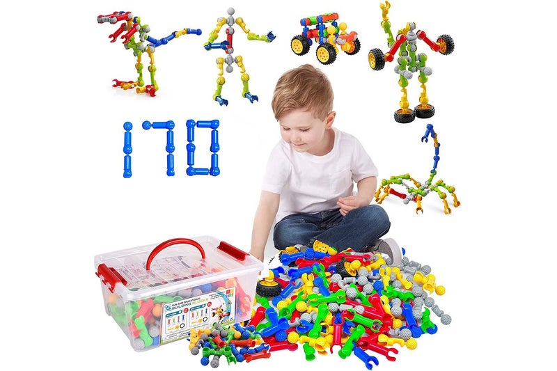 340Pcs Building Toys for Toy Box Storage Building Blocks Christmas Gifts Birthd Carousel 2