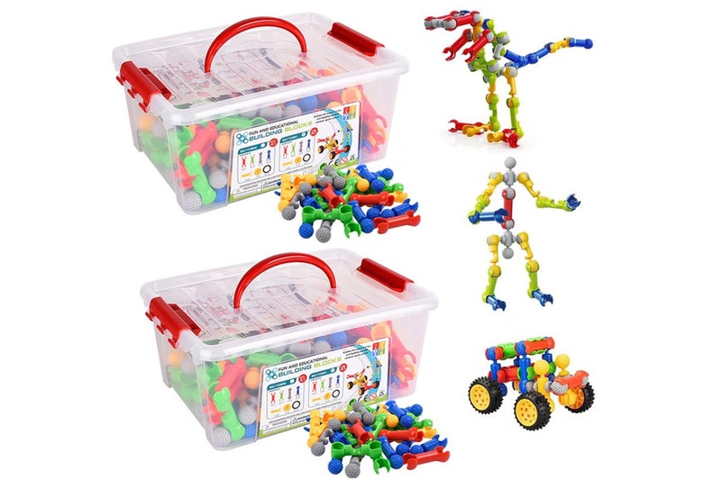 340Pcs Building Toys for Toy Box Storage Building Blocks Christmas Gifts Birthd Carousel 1