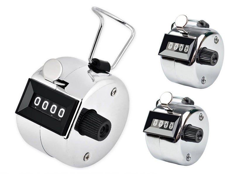 4 Digit Number Clicker Golf Hand Tally Counter Carousel 1