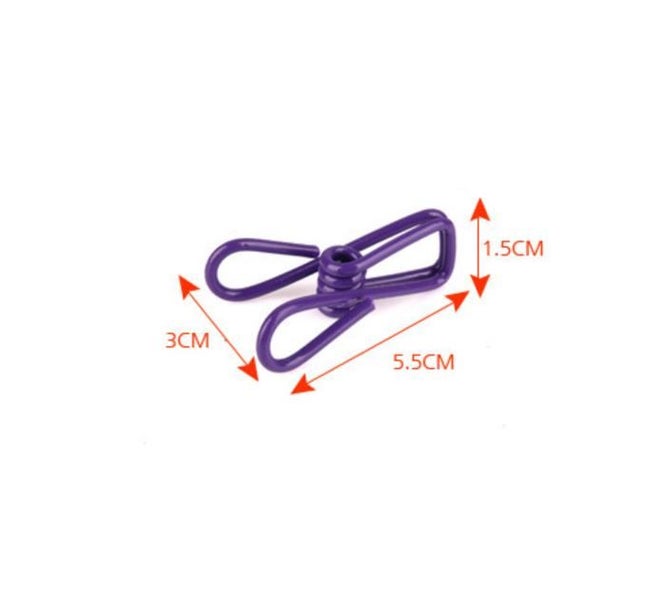 PTN 1.9M Portable Elastic Laundry Washing Clothes Line Camping Travel Clips Peg Carousel 2